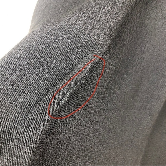 NWT Lulus- Capsleeve black long dress maxi with back keyhole slits size: s - Picture 7 of 16